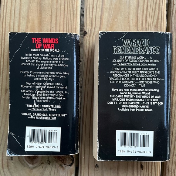 Vintage Herman Wouk 1st Edition Books Winds of War 1971+War and Remembrance 1978 - Picture 2 of 9
